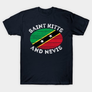 Saint Kitts and Nevis Roots Flag T-Shirt